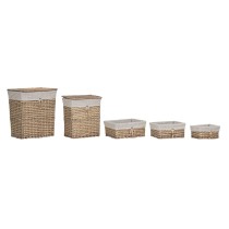 Set de basket Home ESPRIT Beige Naturel osier 47 x 35 x 55 cm 5 Pièces