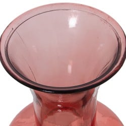 Vase made from recycled glass Alexandra House Living Pink Crystal 18 x 32 cm