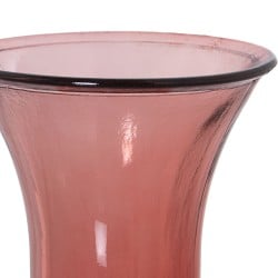 Vase made from recycled glass Alexandra House Living Pink Crystal 18 x 32 cm