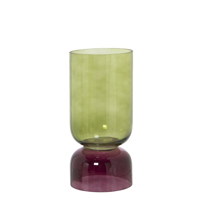 Vase Alexandra House Living Vert Violet Verre 12 x 25 cm