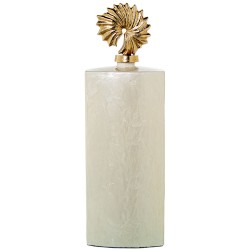 Vase Alexandra House Living Golden Metal 21 x 11 x 65 cm