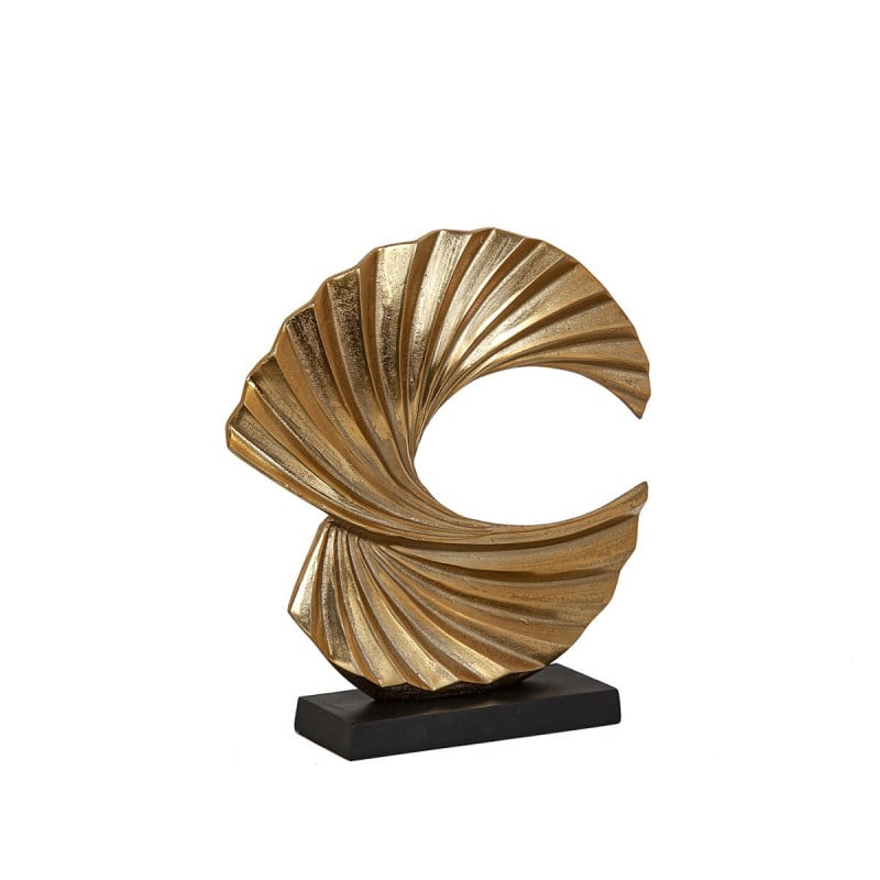 Decorative Figure Romimex Golden Aluminium 36 x 37 x 36 cm