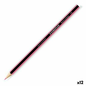 Crayons de couleur Staedtler Wopex Rose (12 Unités)