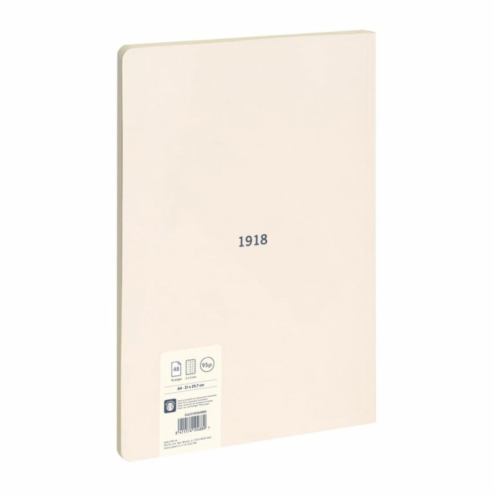 Notebook Milan 1918 Beige A4 Graph paper