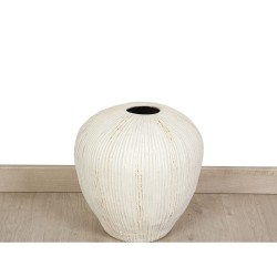 Vase Romimex Beige Terracotta 40 x 40 x 40 cm