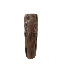 Vase de sol Romimex Naturel bois de teck 26 x 82 x 26 cm