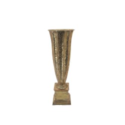 Floor vase Romimex Golden Metal 36 x 110 x 36 cm