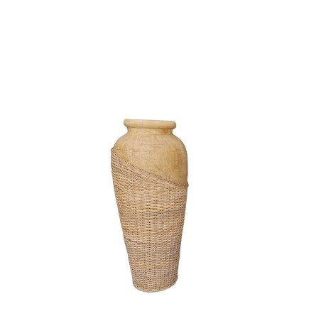 Bodenvase Romimex Braun Rattan Terrakotta 30 x 80 x 30 cm