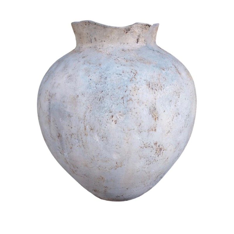 Vase Romimex Grau aus Keramik Rustikal 55 x 60 x 55 cm