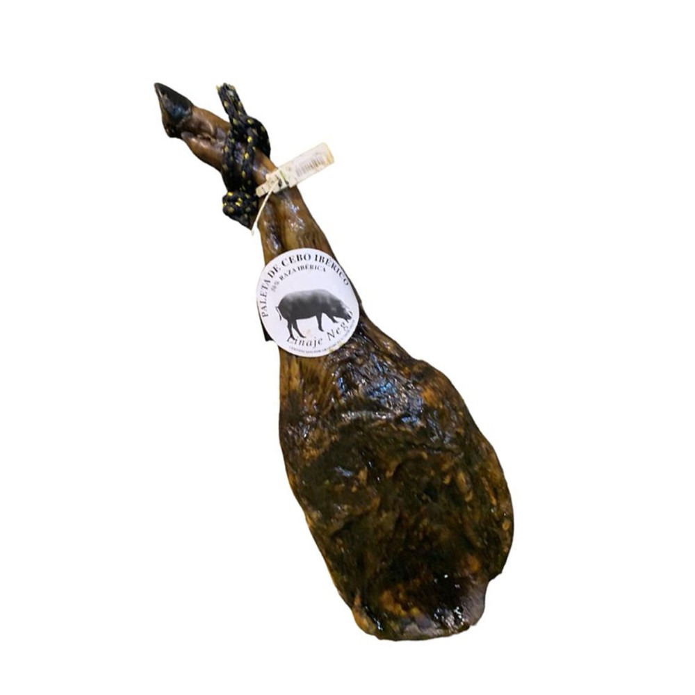 Grain-fed Iberico Shoulder Linaje Negro 4,5 kg Bottle of red wine 750 ml x 2 Monte Real