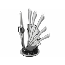 Set of Kitchen Knives and Stand Royalty Line Silver Stainless steel 15 x 15 x 35 cm