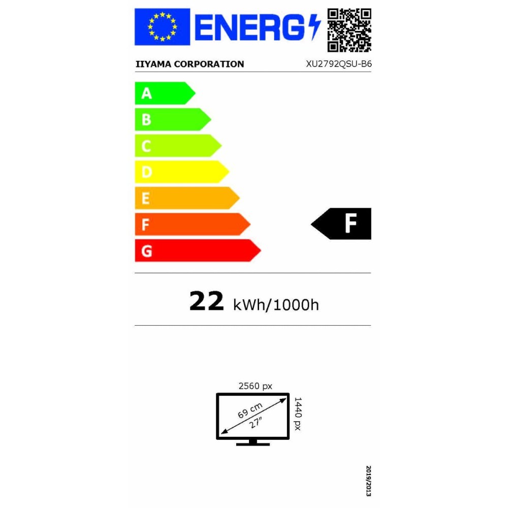 Écran Iiyama XU2792QSU-B6 27" 100 Hz LCD