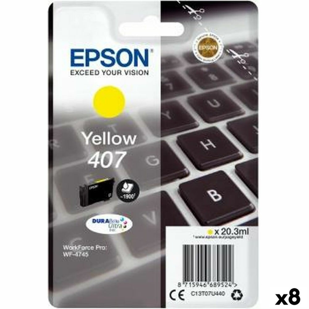 Original Tintenpatrone Epson WorkForce Pro 4745 Series Gelb (8 Stück)