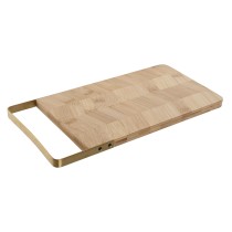 Cutting board Home ESPRIT Golden Natural Metal Bamboo 35,5 x 17,5 x 1,5 cm