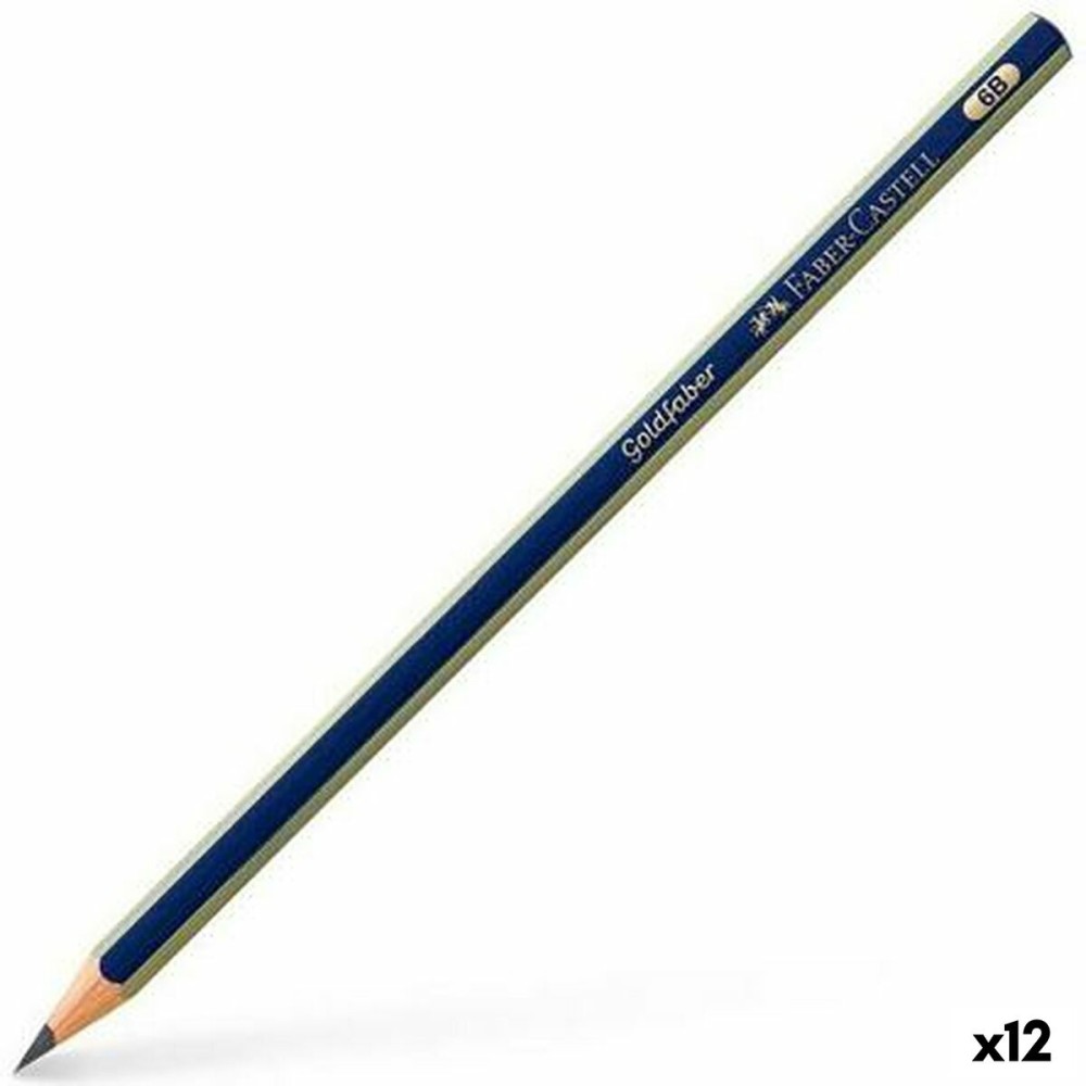 Pencil Faber-Castell GoldFaber 1221 Hexagonal 6B (12 Units)