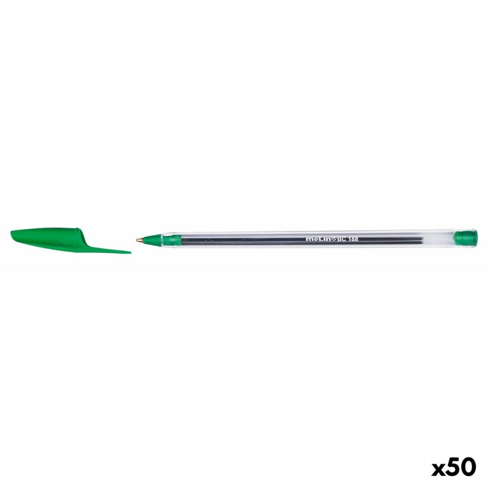 Pen Molin BC188 Crystal 1 mm Green (50 Units)