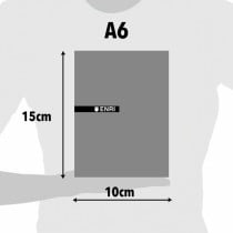 Bloc de Notes ENRI Blanc A6 80 Volets 4 mm (10 Unités)