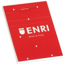 Notepad ENRI Red A7 80 Sheets (10 Units)