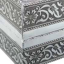 Box-Schmuckkästchen Alexandra House Living Silberfarben Metall 38 x 8 x 20 cm