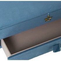 Box-Schmuckkästchen Alexandra House Living Blau Textil 29 x 11 x 18 cm