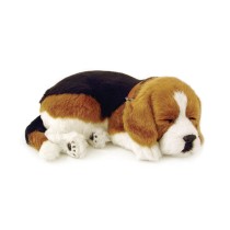 Peluche qui bouge Alexandra House Living Marron Beige Chien 23 x 10 x 19 cm