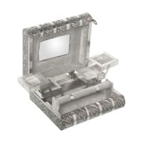 Jewelry box Alexandra House Living Silver Metal 23 x 9 x 19 cm