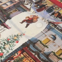 Fleckenabweisende geharzte Tischdecke Belum Christmas City Bunt 100 x 150 cm