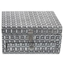 Jewelry box Alexandra House Living Silver Metal 18 x 9 x 13 cm