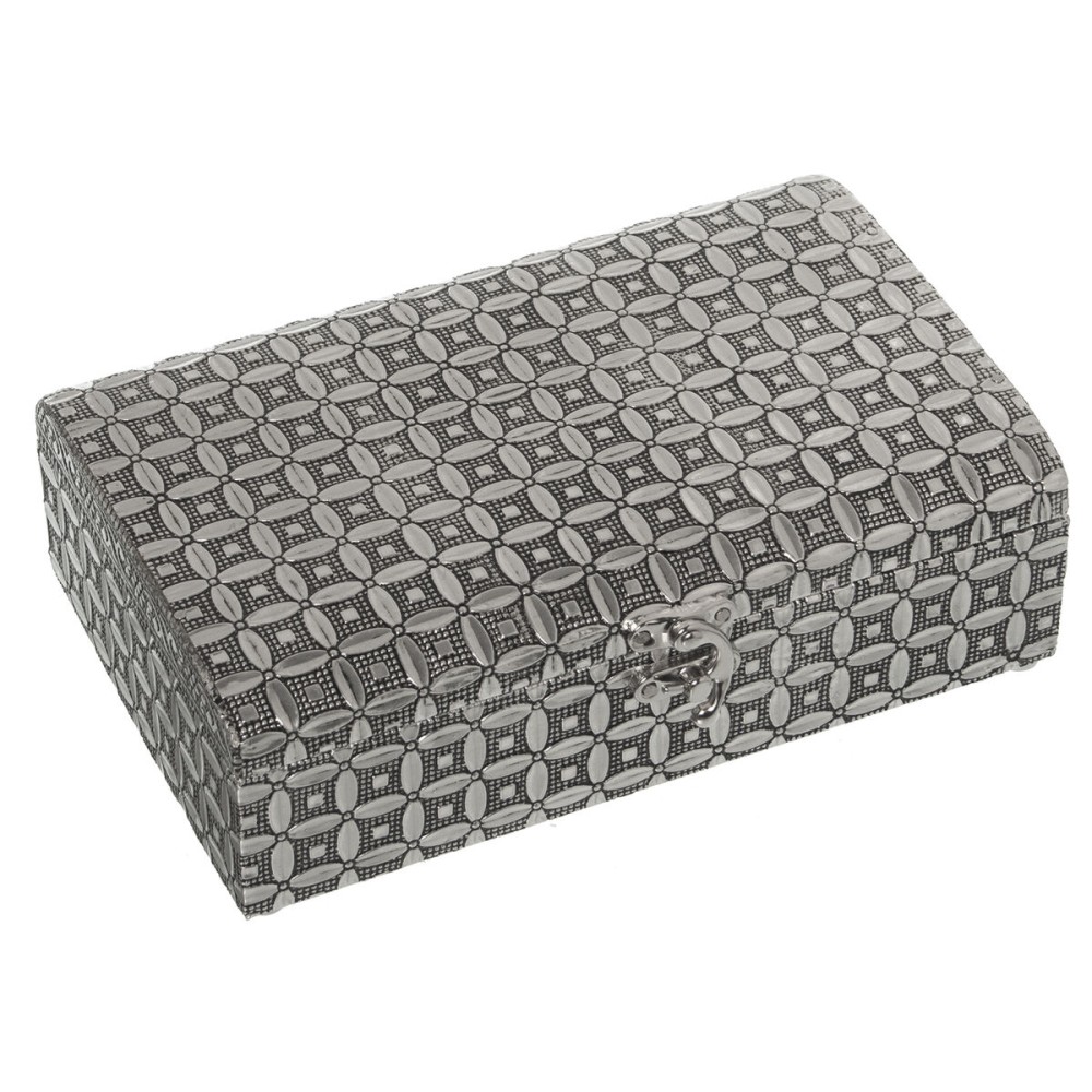 Box-Schmuckkästchen Alexandra House Living Silberfarben Metall 20 x 6 x 13 cm