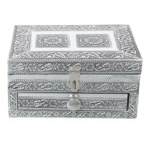 Jewelry box Alexandra House Living Silver Metal 18 x 9 x 13 cm