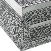 Jewelry box Alexandra House Living Silver Metal 18 x 9 x 13 cm