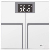 Digitale Personenwaage GKL FITMAX WHITE 200 kg Weiß Polyester