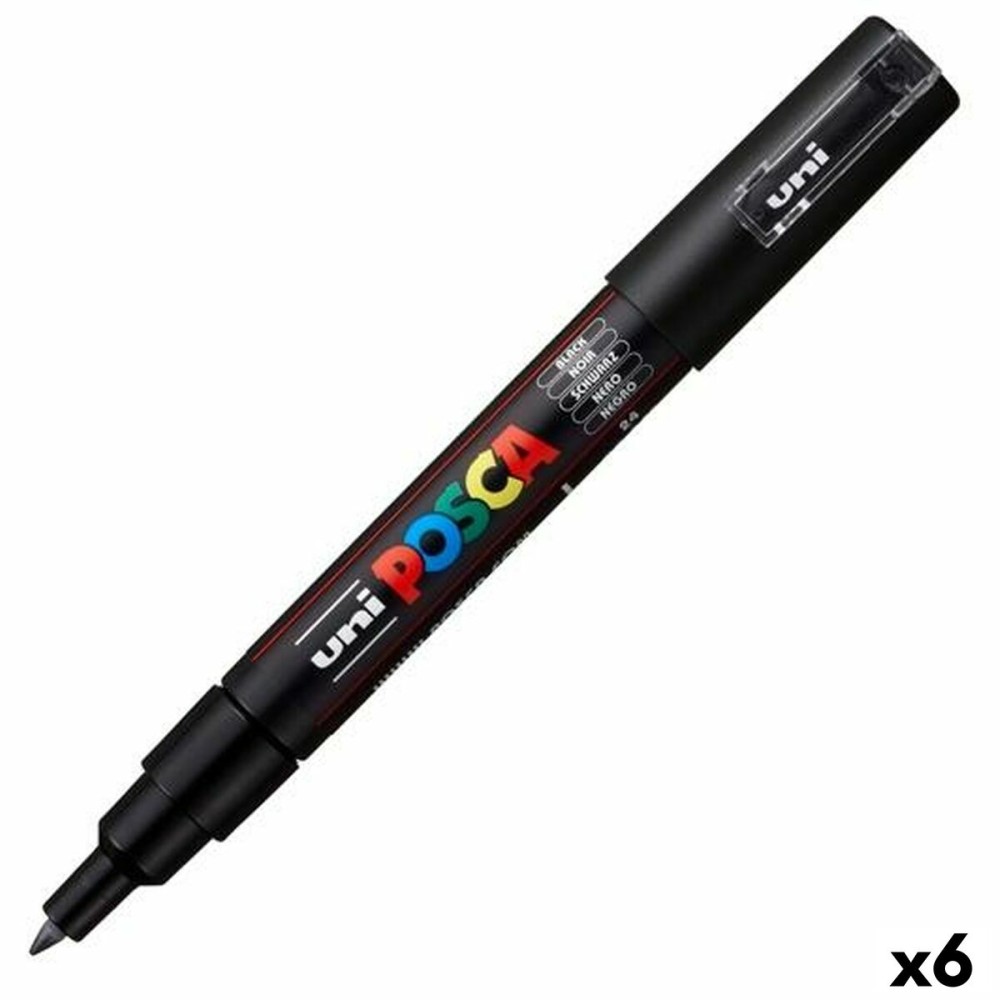 Marqueur POSCA PC-1M Noir (6 Unités)