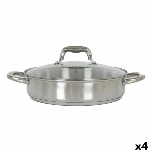 Casserole avec Couvercle en Verre Quttin 3,1 L (4 Unités)