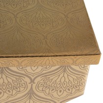 Decorative box Alexandra House Living Multicolour Wood 19 x 6 x 19 cm