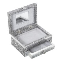 Jewelry box Alexandra House Living Silver Metal 18 x 9 x 13 cm