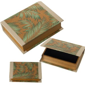 Set of decorative boxes Alexandra House Living Multicolour Wood 3 Pieces