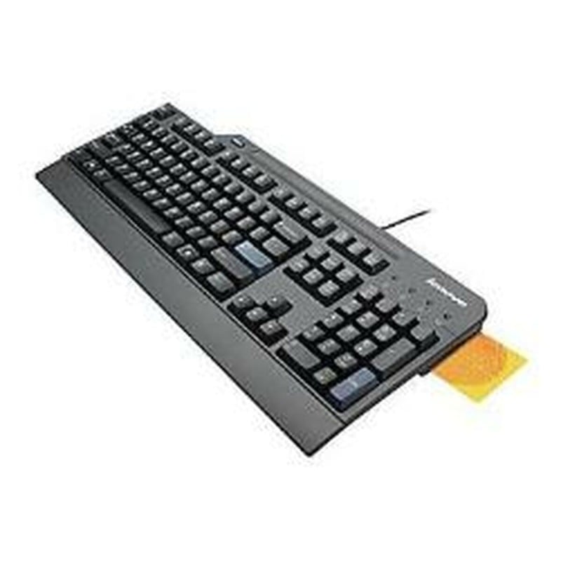 Clavier avec lecteur Smartcard Lenovo 4X30E51034 Espagnol Qwerty Noir