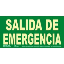 Schild Archivo 2000 "SALIDA DE EMERGENCIA" PVC 32 x 16 cm