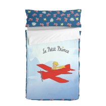 Quilted Zipper Bedding HappyFriday Le Petit Prince Son Avion Multicolour 105 x 200 cm