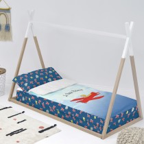 Couette rembourrée HappyFriday Le Petit Prince Son Avion Multicouleur 105 x 200 cm