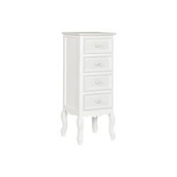 Caisson à Tiroirs Home ESPRIT Blanc Bois Bois MDF Romantique 40 x 36 x 100 cm