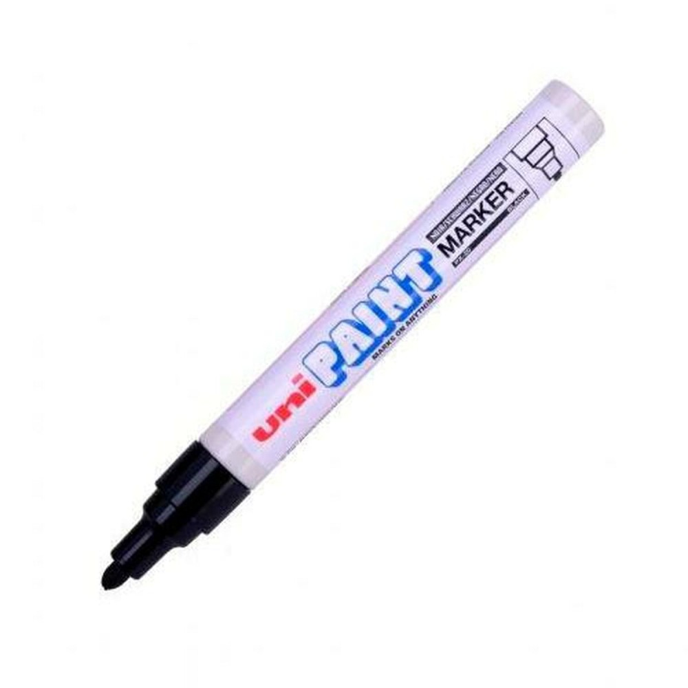 Permanent marker Uni-Ball PX-20 Black (12 Units)