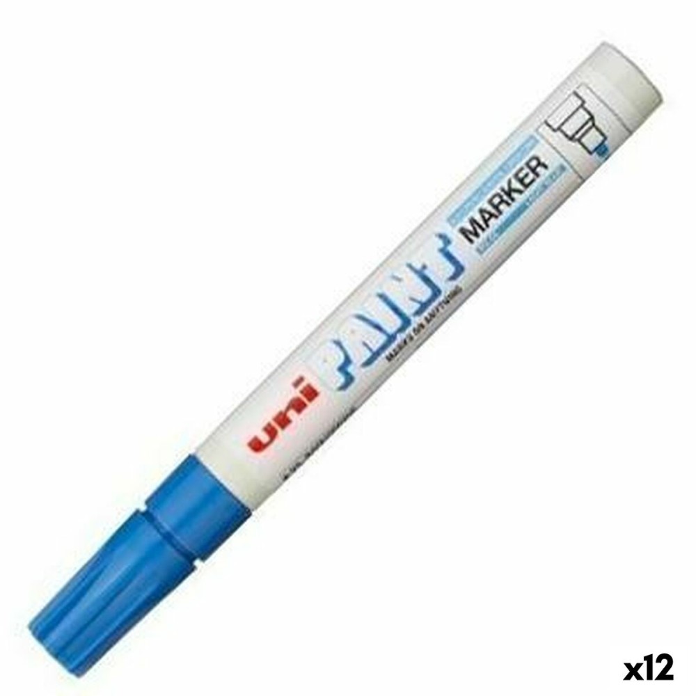 Marqueur permanent Uni-Ball PX-20 Bleu (12 Unités)