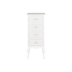 Chest of drawers Home ESPRIT White Wood MDF Wood Romantic 40 x 36 x 100 cm