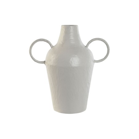 Vase Home ESPRIT Weiß Metall 33,5 x 20 x 36 cm