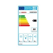 Hotte standard BOSCH DWB97IM50 710 m3/h 65 dB (A) Argenté Acier