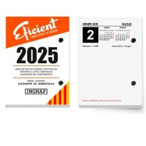 Calendrier de bureau Ingraf 8,2 x 11,6 cm 2025 Catalan