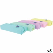 Schulmäppchen Oxford Live & Go Bunt 22 x 7 x 3,5 cm (5 Stück)