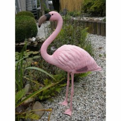 Deko-Figur Ubbink Harz Rosa Flamingo 88 cm